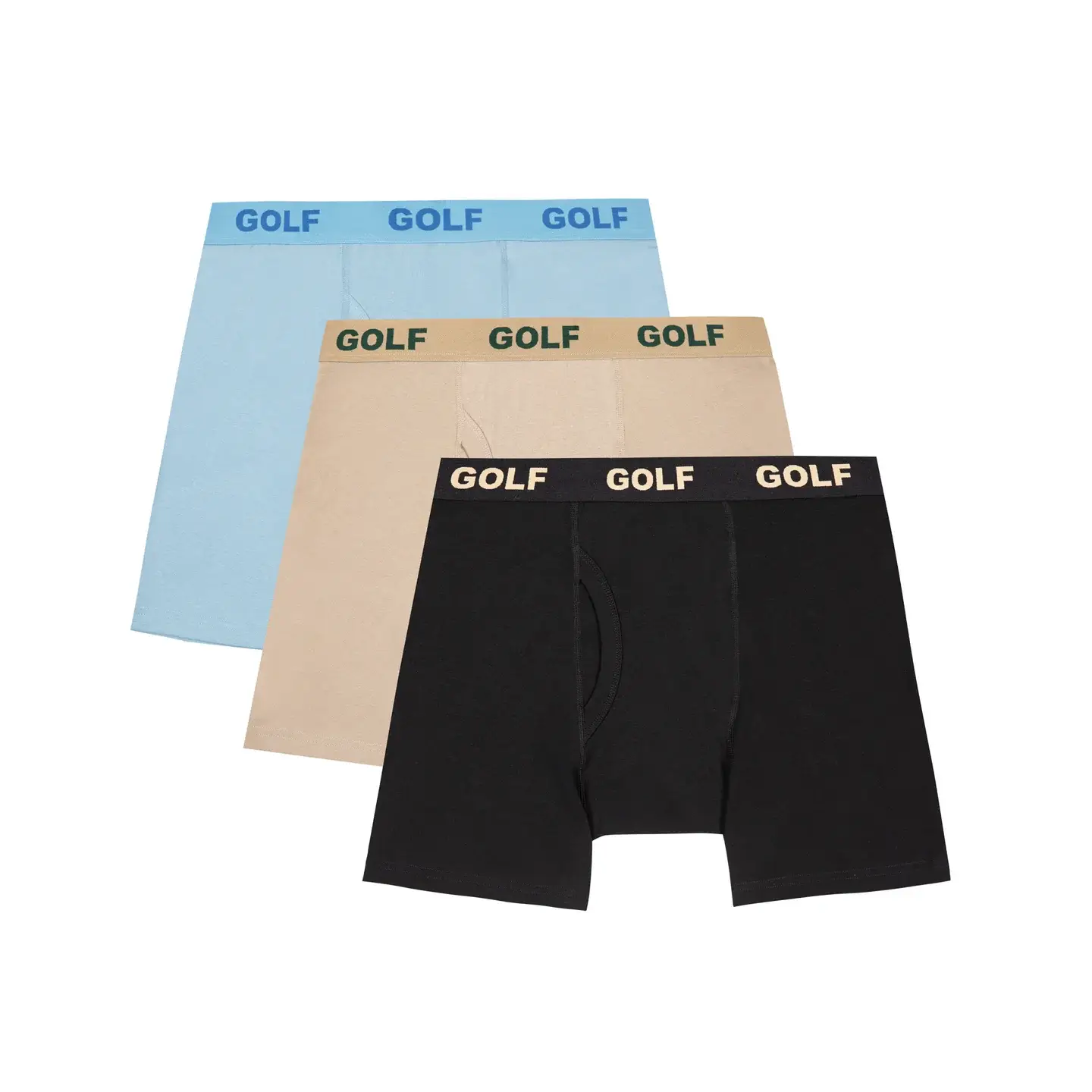 3pk Logo Boxer Briefs By Golf Wang