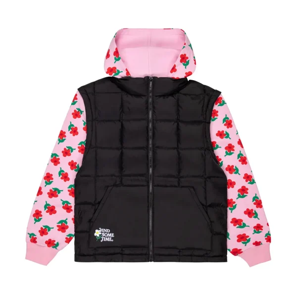 FIND SOME TIME HOODIE PUFFER VEST by GOLF WANG