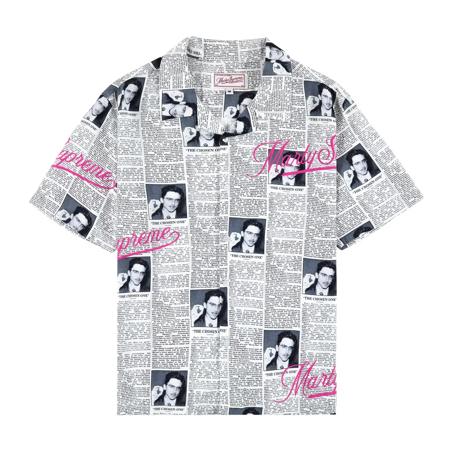 Newspaper Rayon Button Up By Golf Wang